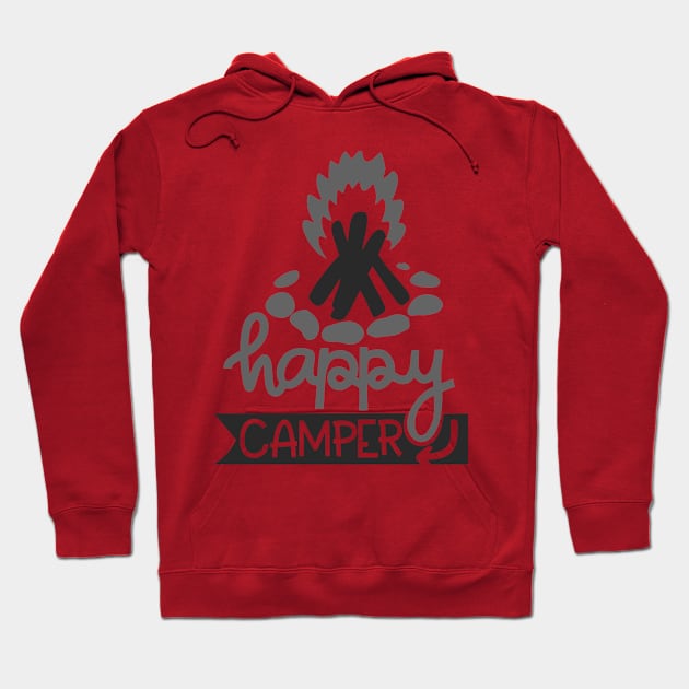 Happy Camper Outdoors Shirt, Hiking Shirt, Adventure Shirt Hoodie by ThrivingTees